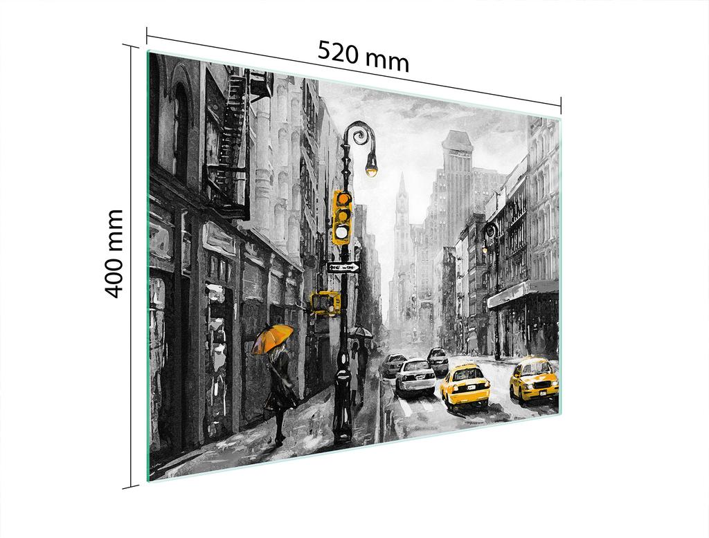 SZKLANA DESKA DO KROJENIA 52x40 MIASTO