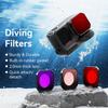 Dive Filter For Action Cameras Opticaled Glass Lens Cover Waterproof Anti Fog Rusts Resistant Aluminum Frame