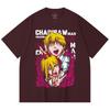 230 Gsm 100% Cotton Chainsaw Man V39 Denji Power Print Unisex Heavy Cotton T Shirt