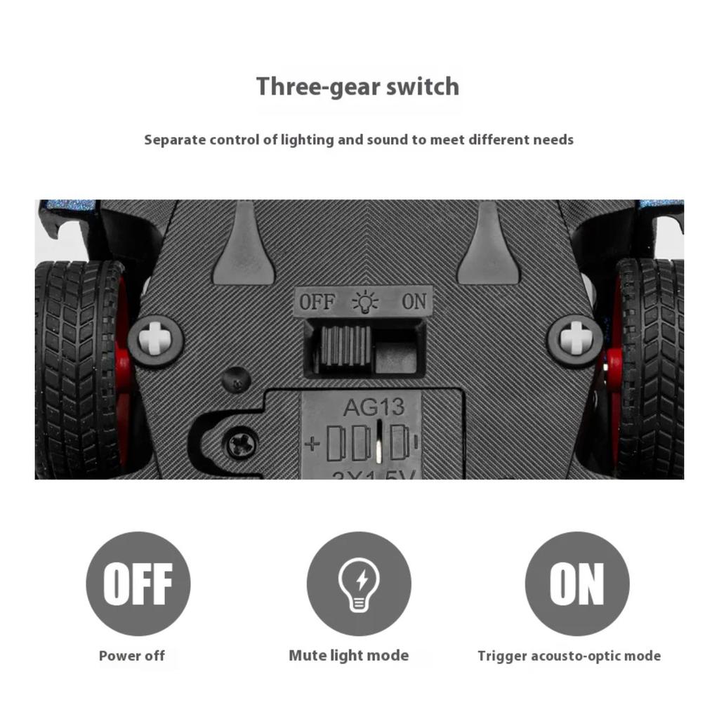 Simulation 1/24 Apollo EVO Plating Alloy Car Sound and Light Children's Toy Car Sports Car Model Collection Ornament Gift