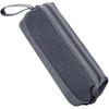 Hair Dryer Travel Case Dark Gray Protective PU Bag for Hair Styling Tools with Zipper Closure