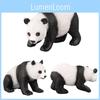 Wild Animal Zoo Toy With Realistic Panda Figures For Kids Educational Play