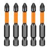 5pcs 1/4" Hex Shank Screwdriver Bit Set Anti-Slip Design Impact Ready Bits  Industrial Repair