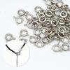 10Pcs Pure Copper Plated O Spring Clasps Round End Connectors For DIY Bracelet Jewelry Making Accessories