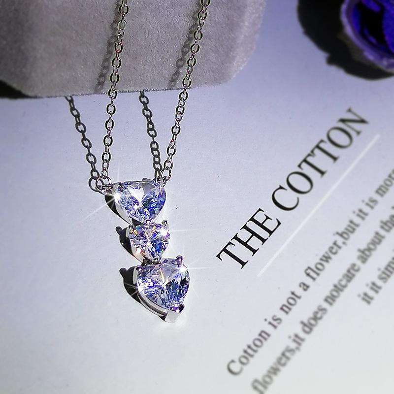 Love Water Drop Zircon Short Necklace for Women Fashion Necklace for Women European and American Quality