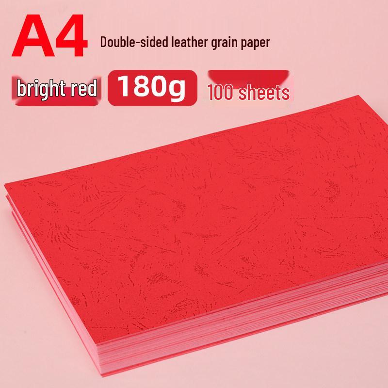 A4/A3++ Leather Texture Cardboard Binding Covers - Blue & Pink