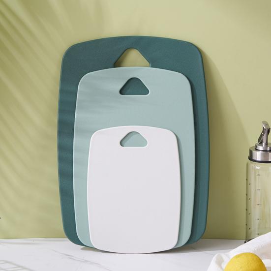 3ks Plastová Sada Krájecích Prkének Snadný Úchop Silná Prkénka na Krájení pro Kuchyň Maso Zelenina Ovoce Vhodné do Myčky Krájecí Prkénko