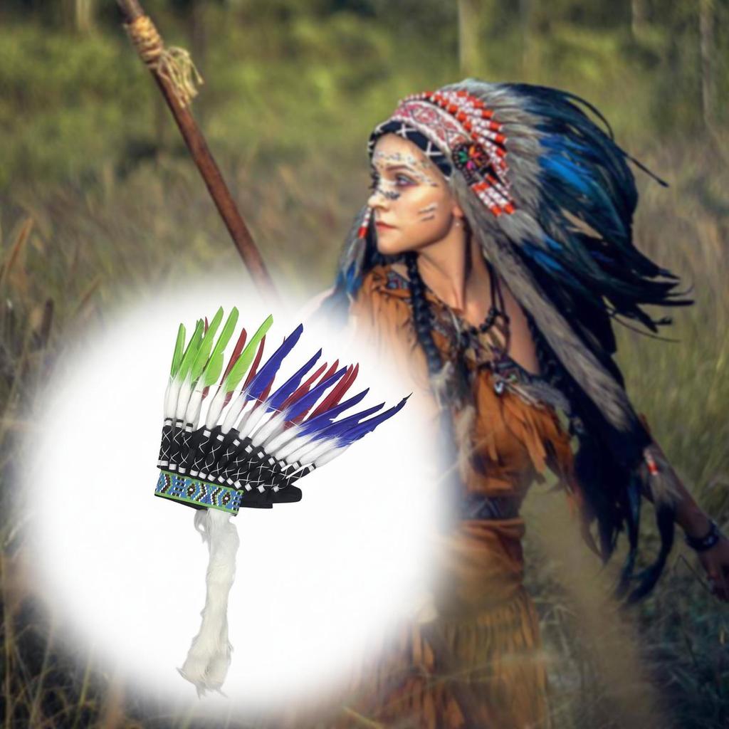 Hat with Feather Decoration for Halloween Cosplay