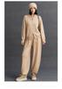 2025 Autumn/Winter Women's Cashmere Half-High Collar Cardigan with Double Zipper Pockets