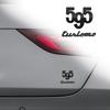 Car Sticker Metal 595 Logo Emblem Badge Trunk Decal For Abarth 695 595 Turismo Competizione 70th Anniversary