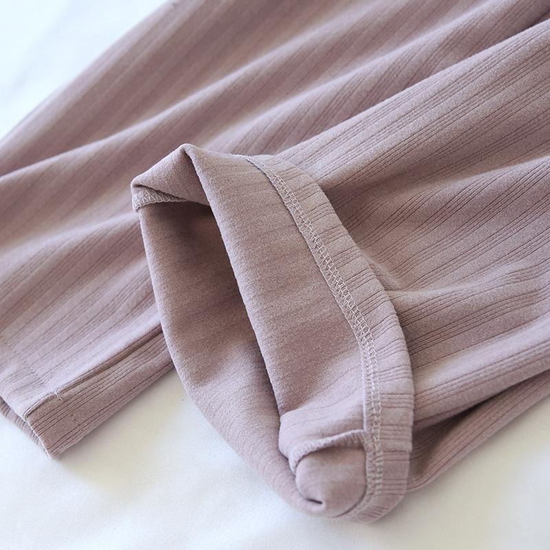 Conjunto de pijamas de casal novo outono e inverno, calças de manga comprida masculinas e femininas, conjunto de duas peças, roupas de casa quentes e grossas