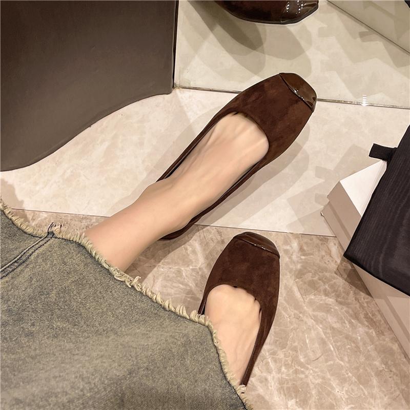 Fashion New Style Popular Women Cute Light Weight Spring Slip on Flat Shoes Lady Casual Brown Office Flats Summer Shoes Zapatos De Mujer