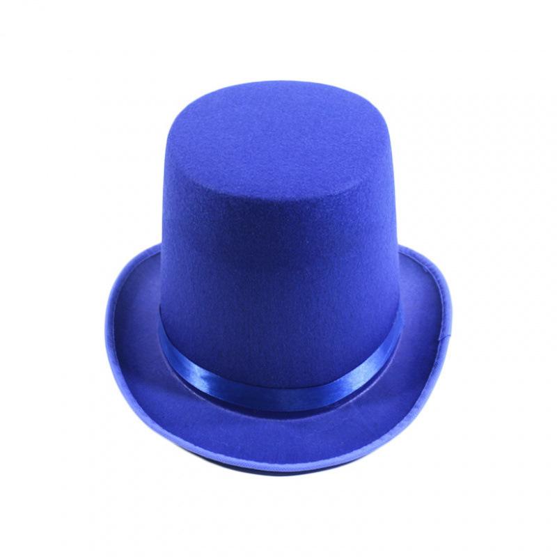 Elegant Green & Black Top Hat with Gold Powder for Adults & Kids, Unisex Magician & Jazz Style.