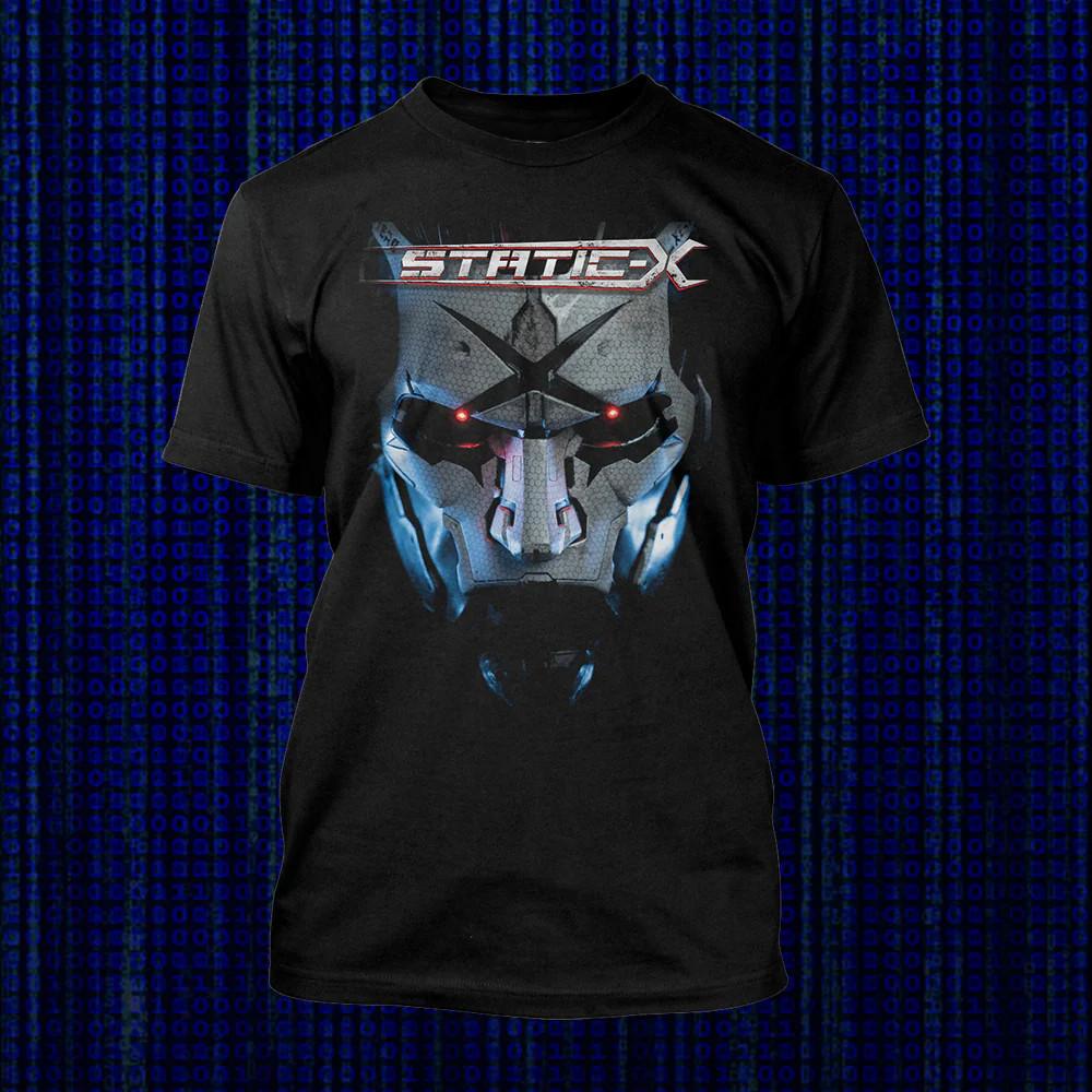 Static X Музыкальный Любитель Тяжелый Хлопок Черный Все Размеры Футболка Для Мужчин TT155 Унисекс Футболка S
