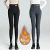Women's Fleece-Lined Thick Leggings: High Waist, Lambswool, Perfect for Autumn and Winter