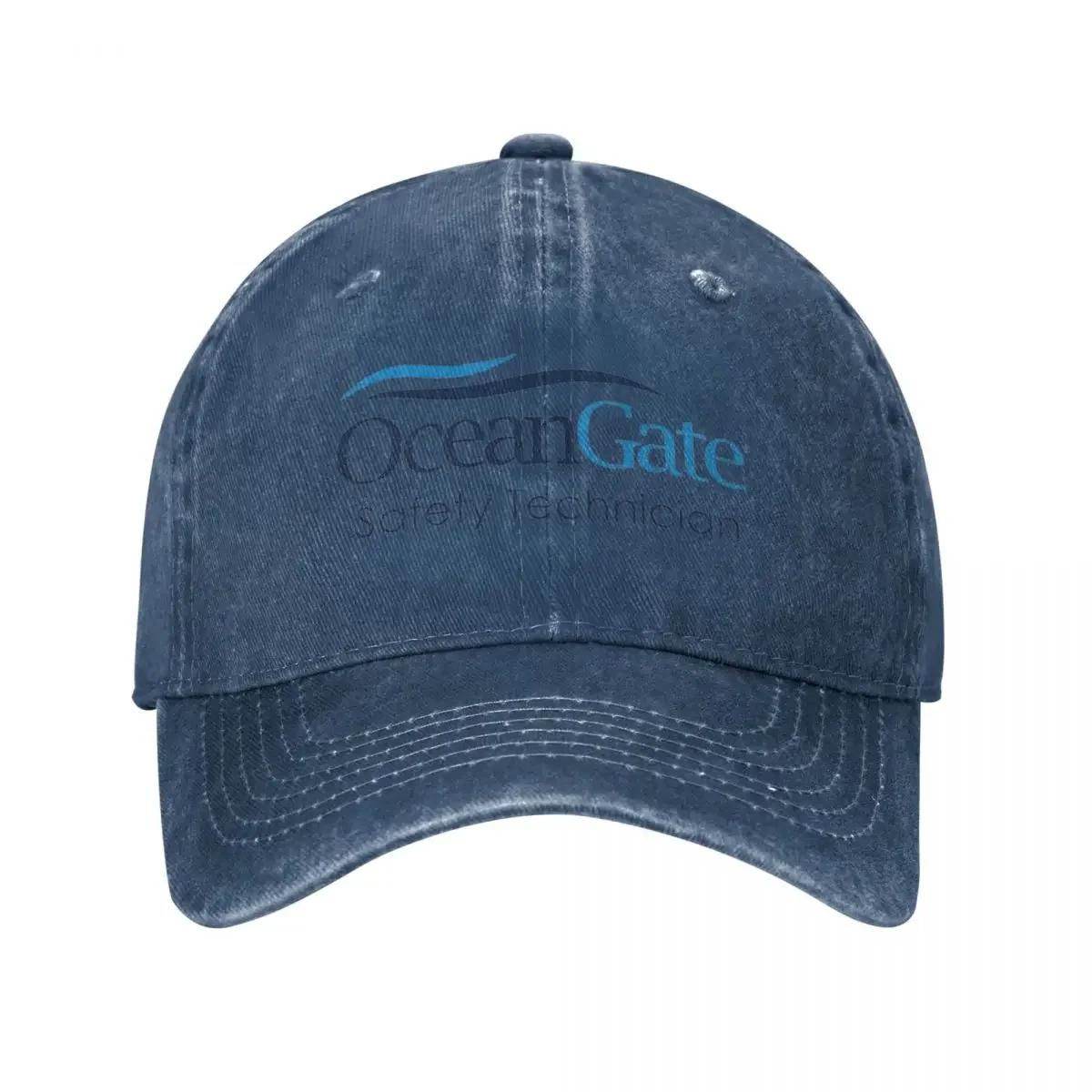 

2026 Vintage OceanGate Safety Technician Baseball Cap Unisex Style Distressed Washed Headwear Outdoor All Seasons Travel Hats Ca Adjustable
