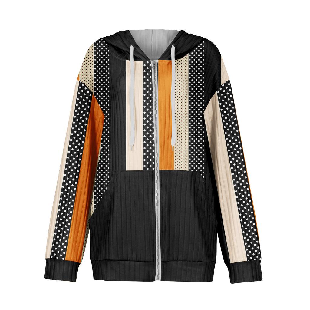 Mikiny pro ženy Trendy topy Ležérní Podzimní Móda Mikina s dlouhým rukávem S kapsami Svetr Lehký