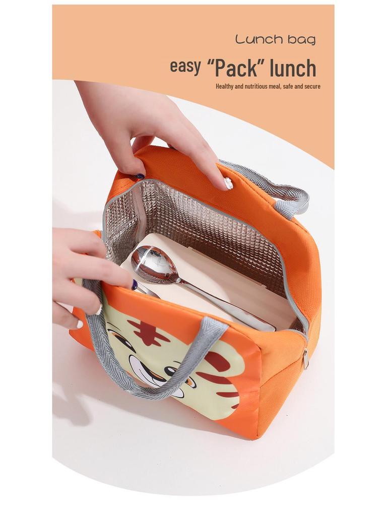 Insulated Cartoon Pet Lunch Bag for Kids – Cute Bento School Meal Tote with Thick Aluminum Foil