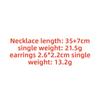 European and american retro elegant pearl necklace emerald double layer collarbone chain