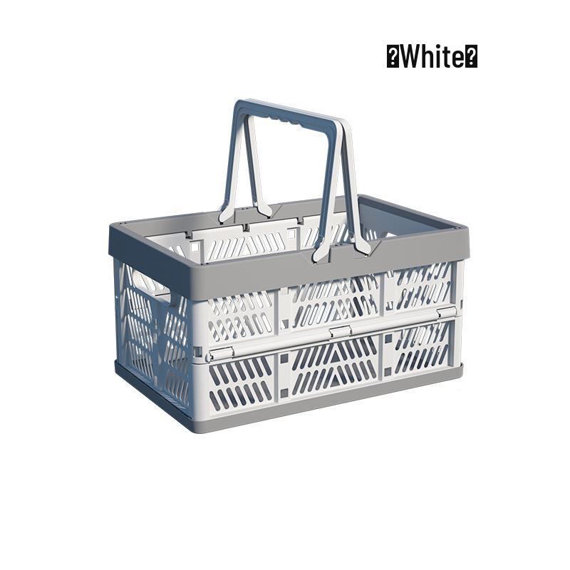 

Складная корзина для пикника и покупок на открытом воздухе, Портативное хранение в японском стиле для кемпинга и весенних прогулок