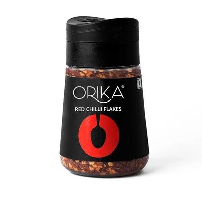 Orika Red Chilli Flakes 50g | Ideal Seasoning for Pizza, Pasta and Garlic Bread | Moisture Resistant Sprinkler Jar | No Artificial Flavours