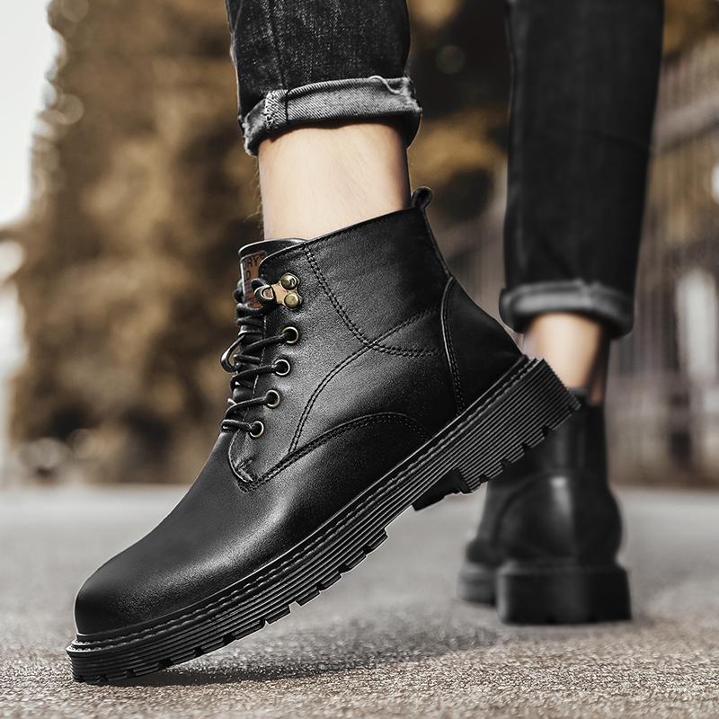 New Men's Casual Ankle Boots Luxury Brand Outdoor Boots Designer