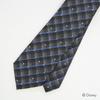 [Disney] Necktie (Three Circle Silhouette Gradient Check Pattern) Necktie D50037 Gray