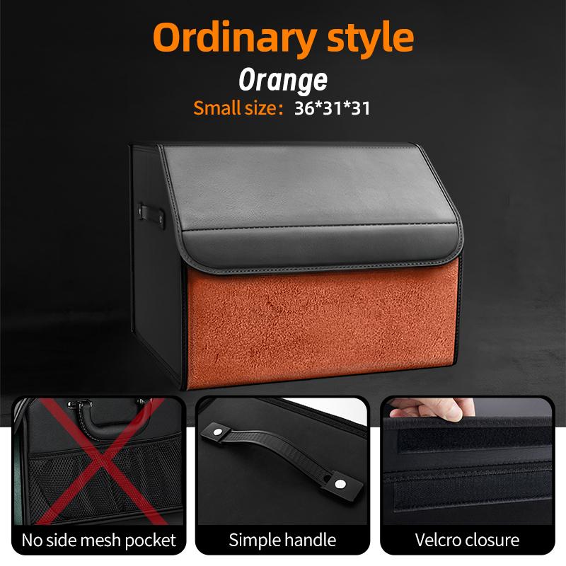 Auto Wildleder Kofferraum Organizer Große Kapazität Leder Faltbare Aufbewahrungsbox Tragbar Multifunktional Werkzeug Organizer Auto Zubehör