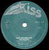 7inch Record JAH WOOSH  LIZZY  Love Jah And Live  Bandolu Skank KISS13 Kiss 1976 UK Reggae Ska  Dub Used