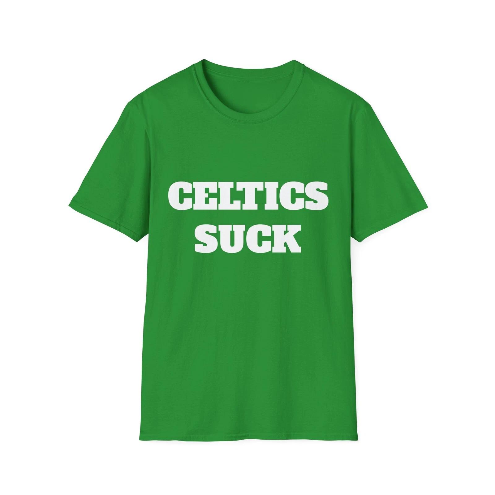 Celtics Sucks T-Shirt - NBA Basketball Sports Rivalry Statement Tee 2XL