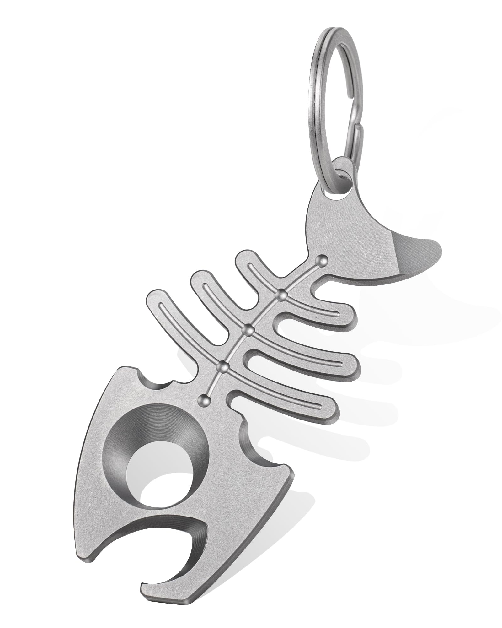 

TISUR Titanium Keychain Bottle Opener Crowbar EDC Tool Prybar Small Portable Pocket Tool Cute Keychain Gift with Key Ring 1 Multi-Tool Men s