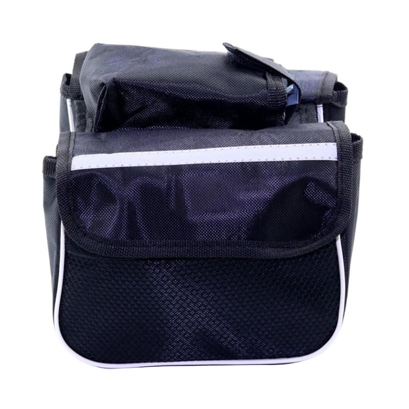 3-in-1 Bike Frame Bag Bicycle Top Tube Bag Mountain Bike Double Side Bag Portable Bicycle Handlebar Bag Bike Accessories
