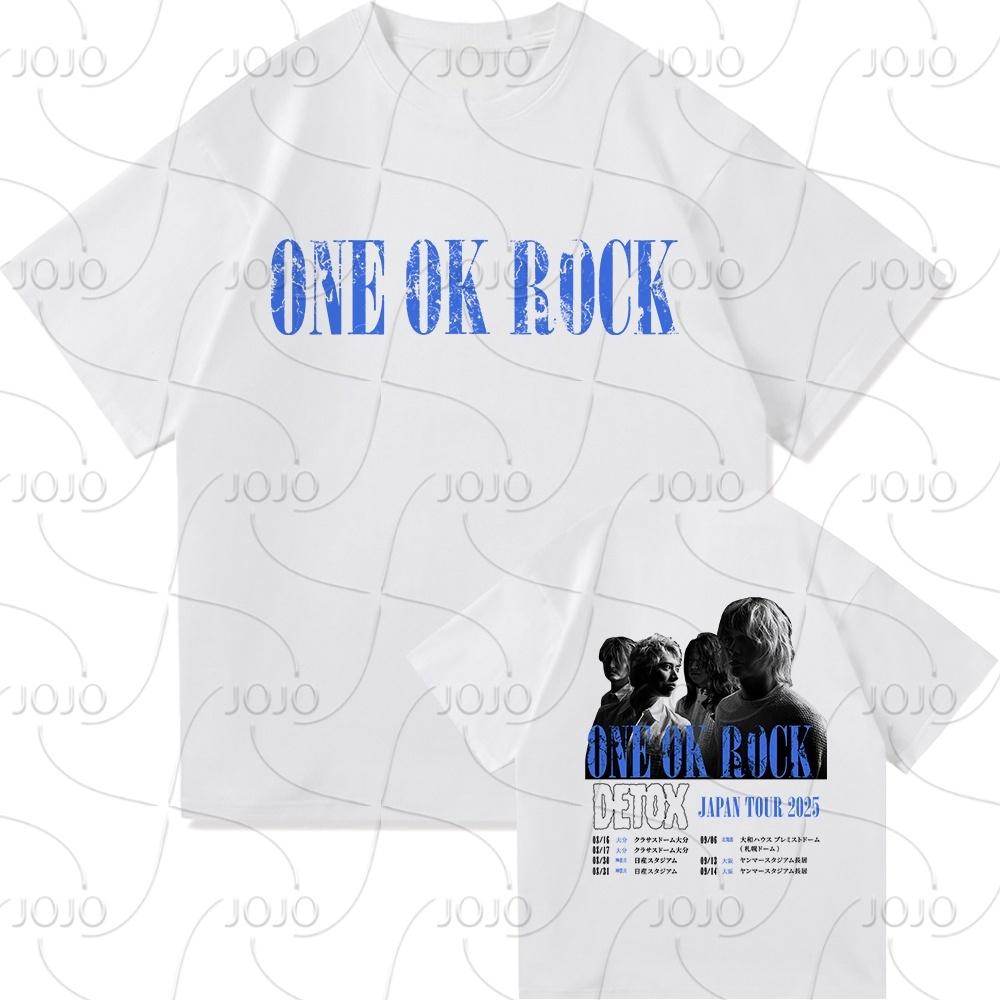 One Ok Rock DETOX Tour 2025 T-shirt Moda Odzież męska/damska Vintage Harajuku Szybkoschnąca odzież Punk T-shirty