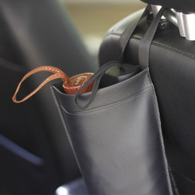 Universal Synthetic Leather Car Seat Back Umbrella Storage Bag Holder Auto Tidying