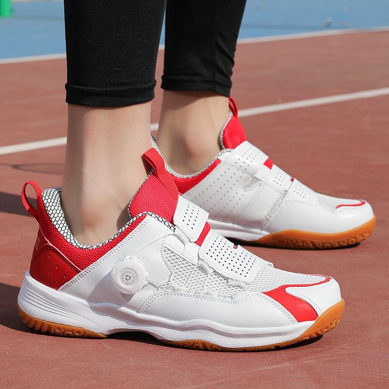 

Professional rotary buckle badminton shoes 2025 new table tennis shoes men s and women s sports shoes student training tennis shoes 45