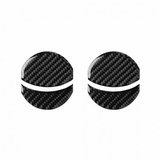 Black 4X For Subaru BRZ Toyota 86 13-20 Carbon Fiber Inner Air Vent Outlet Cover