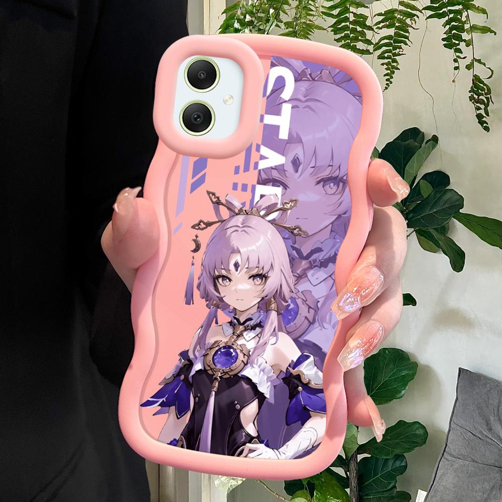 

Модный мягкий чехол для телефона Samsung Galaxy A52 A73 A12 A11 S24 Ultra 5G S23 S22 S21 S20 FE Wave Edge противоударный защитный резиновый чехол Samsung M22 розовый