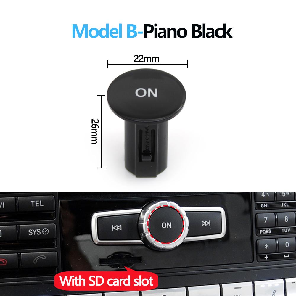 Tappo Pulsante Interruttore ON Manopola Pulsante Radio Lettore CD Console Centrale Auto Per Mercedes Benz W204 X204 W212 W207 W218 W166 W156 W172
