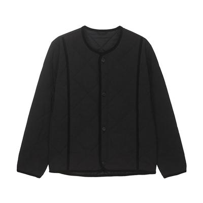Nau Cozy Quilted Padded Cardigan Black