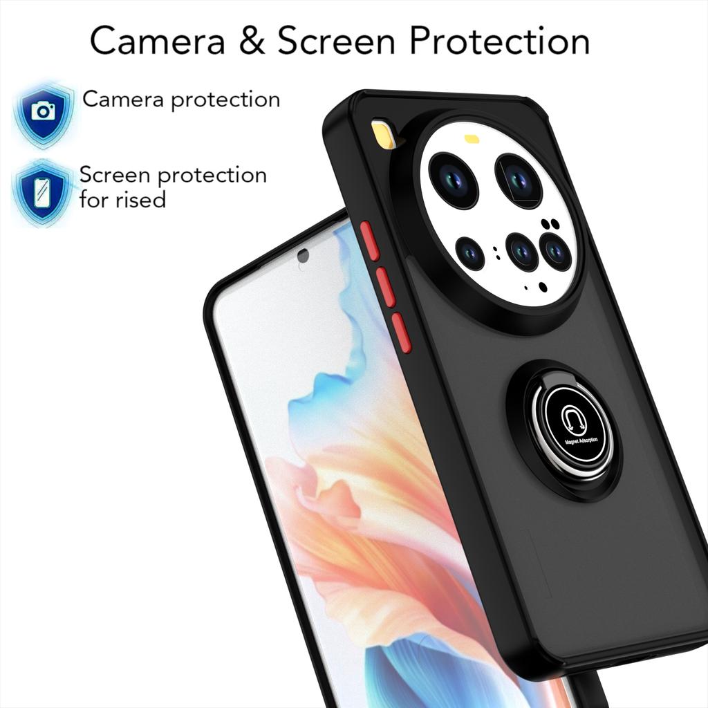 Armor Matte Case For Xiaomi 15 Ultra 5G Cover Ring Magnetic Stand Holder Shockproof Coque Fundas