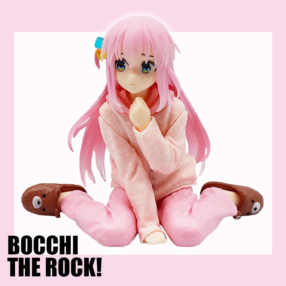 10cm Anime Bocchi The Rock Animated Version Coreful Doll Gotoh Hitori Loungewear Model Toy Gift Action Figure PVC Poseable Articulated Scale Detailed