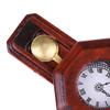 1Pcs Dollhouse Wood Vintage Red Clock 1/12 Scale Dollhouse Miniature Toy Pretend Play Furniture Toy Baby Kids Diy Toys