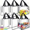 3/6pcs Large PVC Zipper Storage Bags, Reusable Travel Organizer for Beach, Luggage & Household