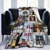 Coperta Lana Del Rey Pile Corallo Peluche Primavera/Autunno Portatile Super Calda Coperta da Lancio per Letto Auto Trapunta