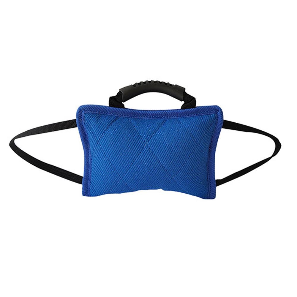 Strapazierfähiges Hunde Trainingsbeißkissen mit Köperjute und Beißstock