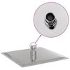 Rain Shower Head 304 Stainless Steel 20 x 20 cm Square