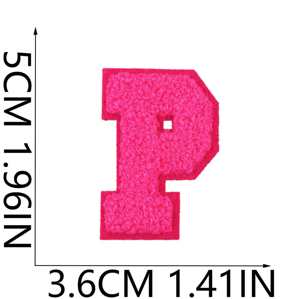 Mehrfarbiger A-Z Buchstaben Stickerei Stoffaufkleber 5cm Farbe 26 Englische Buchstaben Stickerei Aufkleber Kleidung Dekoration Patch Aufkleber