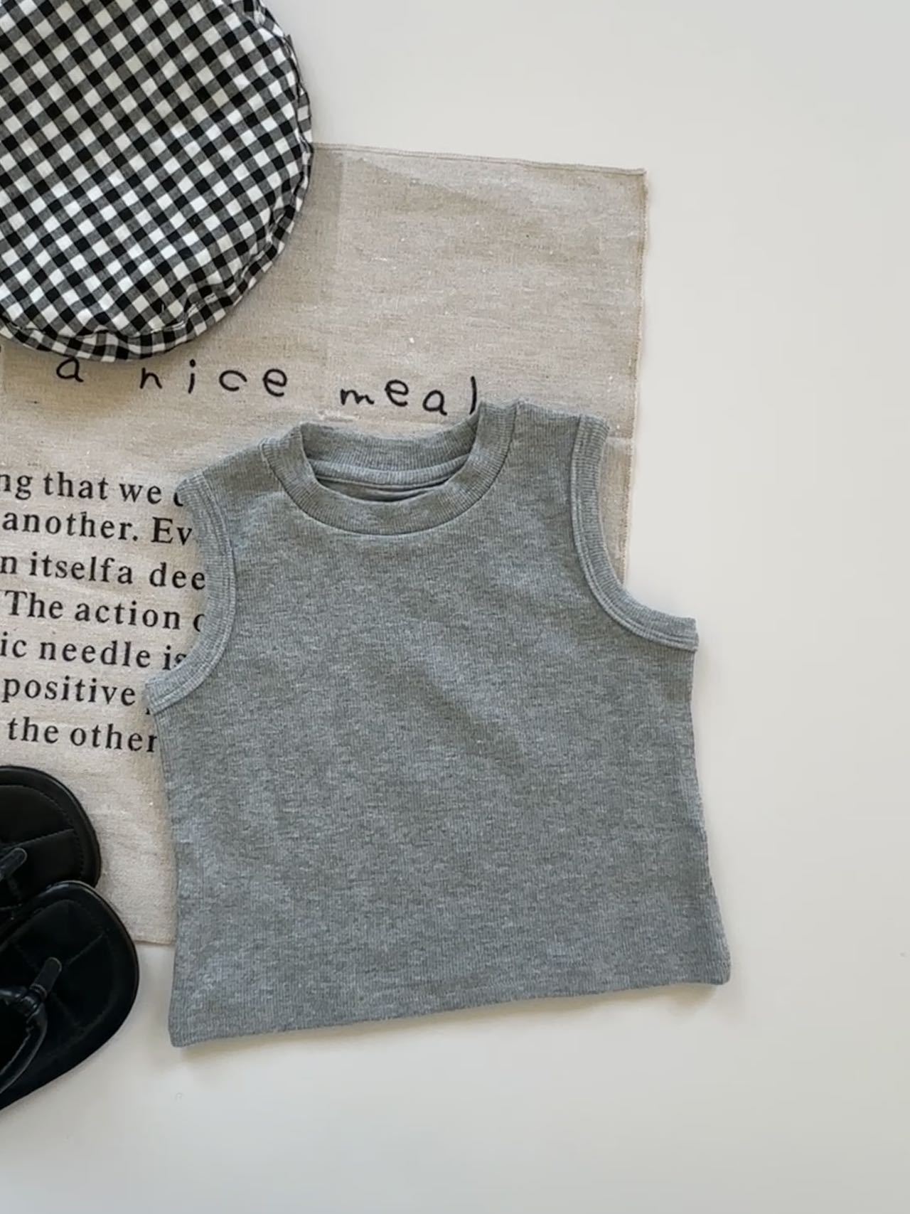 

Girls vest summer new girls basic vest casual versatile children s top vest 140cm