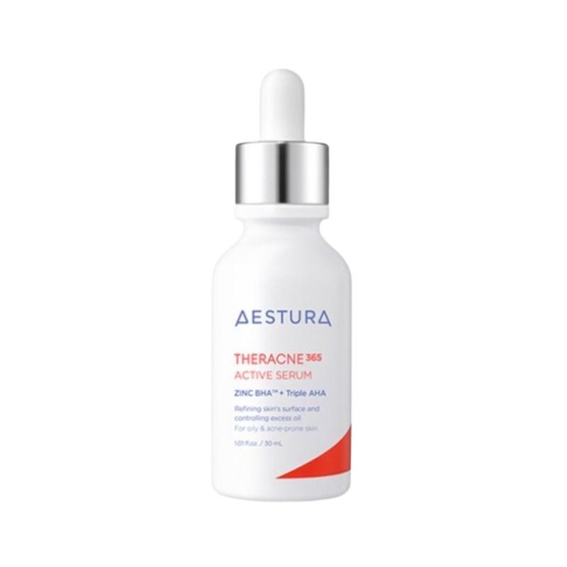 AESTURA Theracne365 Active Serum 30ml – Zinc Sebum Control, AHA BHA PHA Care, Acne-Prone Skin Balancing Serum 30ml