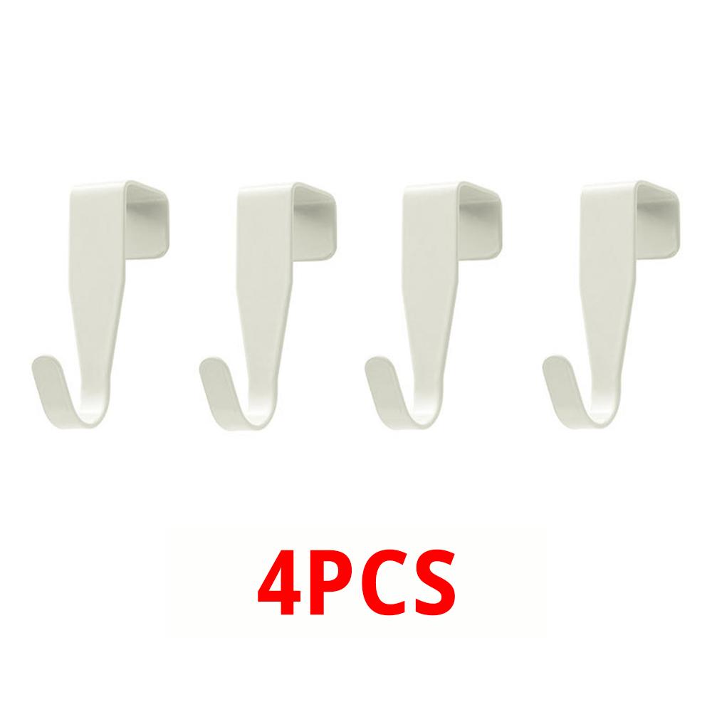 Cabinet Closet Door Hook Punch Free Cabinet Storage Rack Bathroom Organizer Metal Coat Hat Hanger Hook Kitchen Hanging Rack